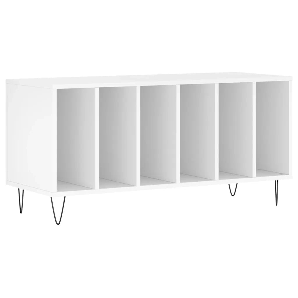 Mobile Porta Dischi Bianco 100x38x48 cm in Legno Multistrato CFW4007093