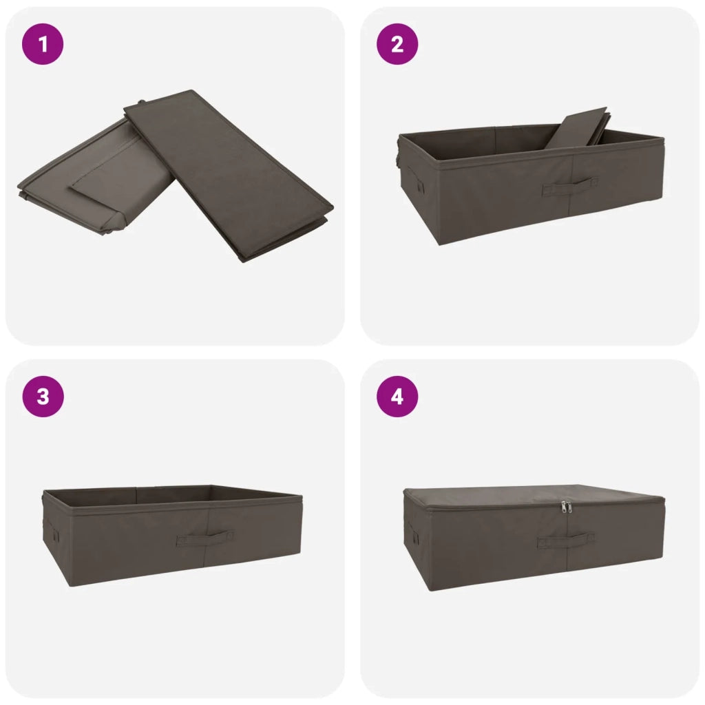 Scatola di Stoccaggio 6 pz Grigio 70 x 40 x 18 cm CFW2445999