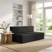 Divano Letto Pieghevole Nero 152 x 86,5 x 60 cm Tessuto 900130