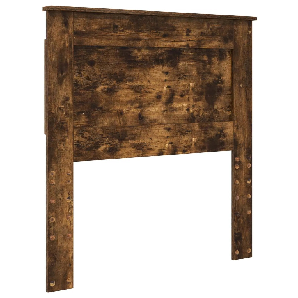 Struttura del letto Rovere fumé 100 x 200 cm Pino massello