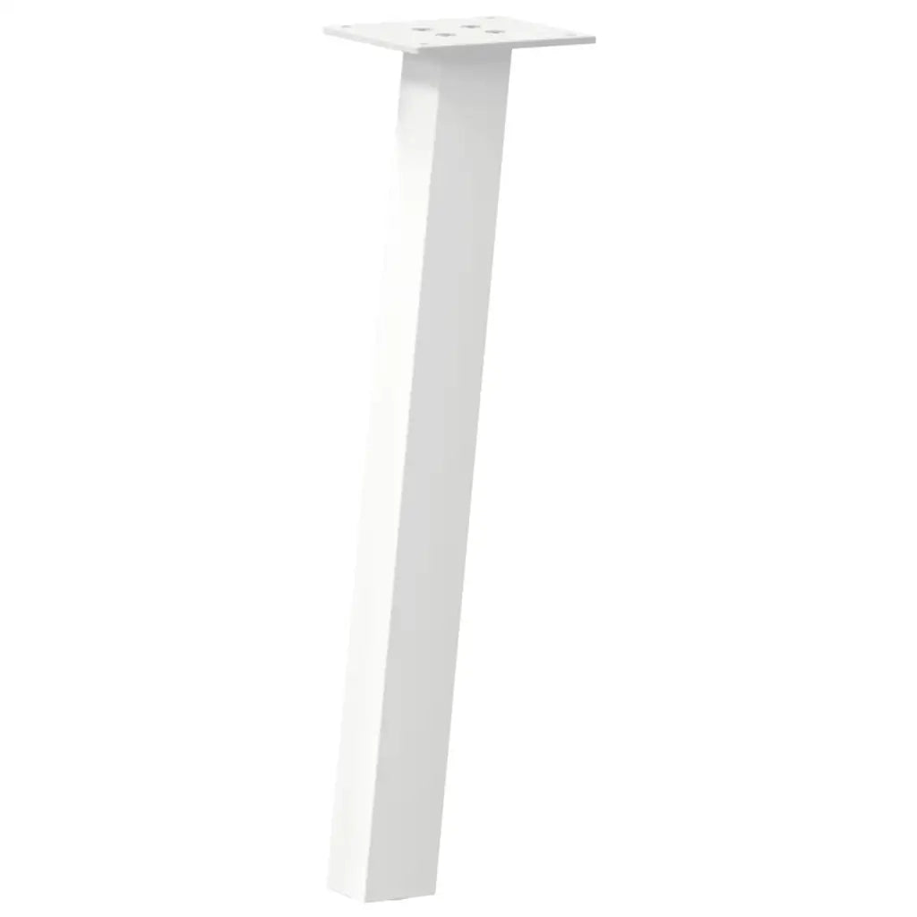 Gambe per tavolino da caffè 4 pz Bianche 30 cm Acciaio 4012485