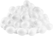Egg di plastica con foro altezza 6 cm diametro 45 cm bianchi 100 pezzi.