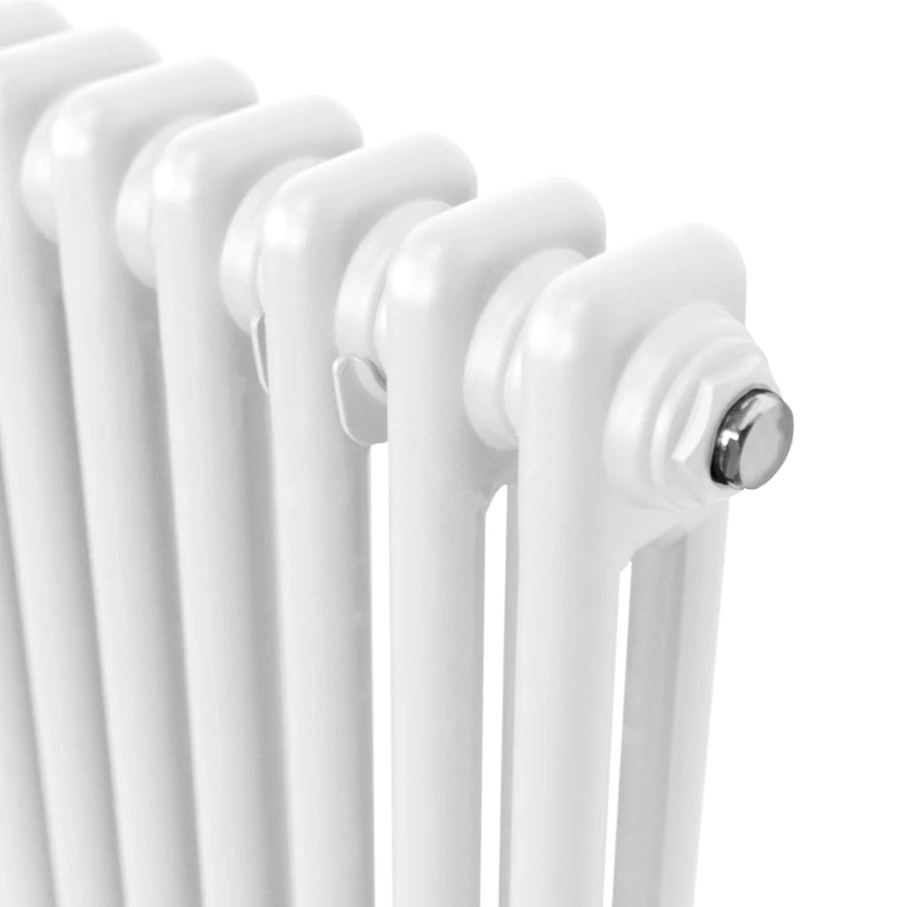 Termosifone Radiatore a 2 colonne per riscaldamento centralizzato verticale Bianco 180x29cm