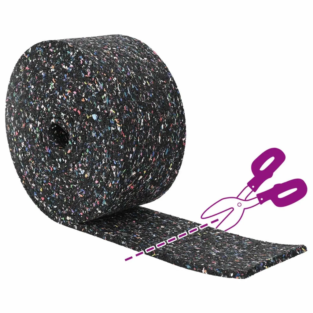 Rotolo di Granulato in Gomma Nero 1000 x 10 x 0,6 cm Gomma 42027283