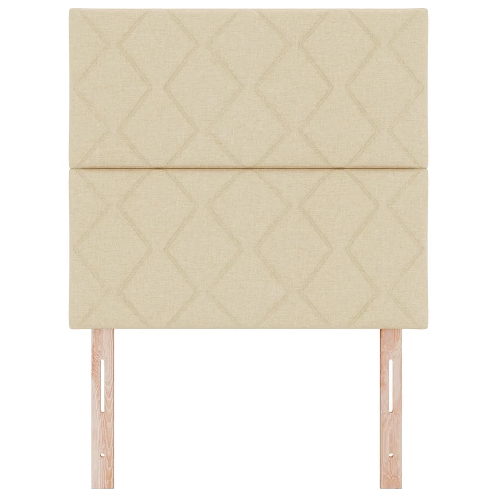 Testiera | Testata Crema 100 cm Tessuto