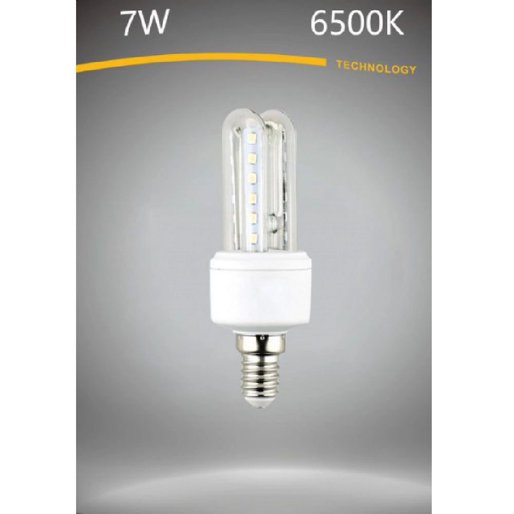 Trade Shop - Lampadina Led E14 7 W Bianco Caldo 3000k Freddo 6500k Naturale 4000k 2u-02t -