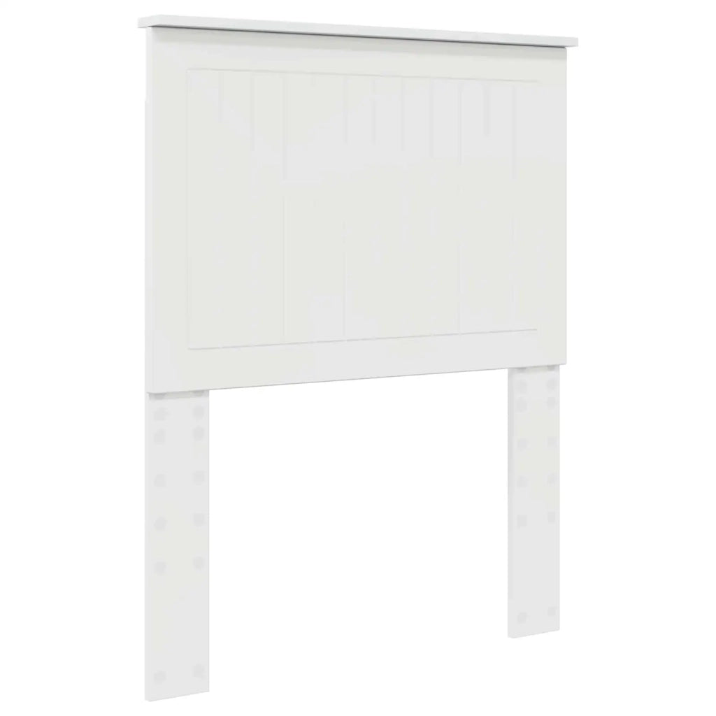 Testiera | Testata con Testiera | Testata Bianco Lucido 75 cm Legno multistrato