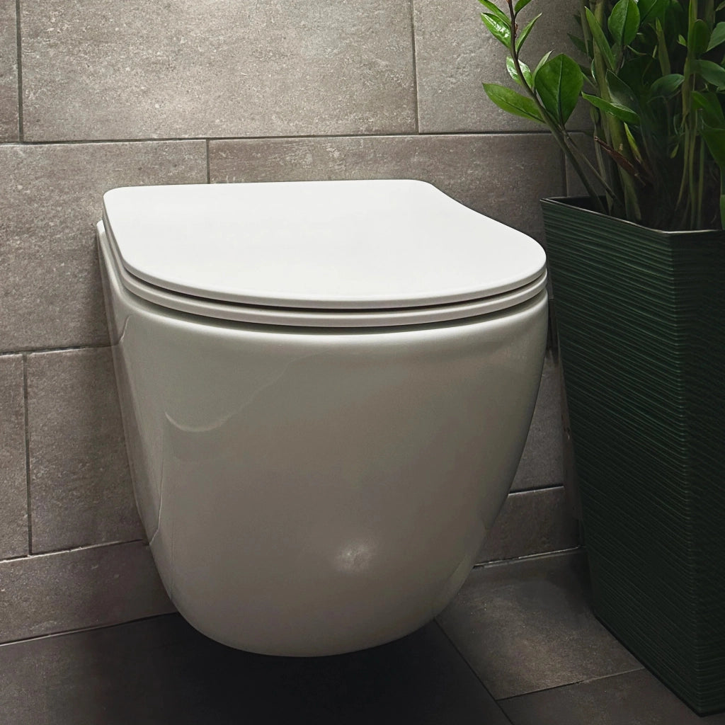 Vaso Wc Sospeso Rea Carlo Mini Tornado Rimless Flat N