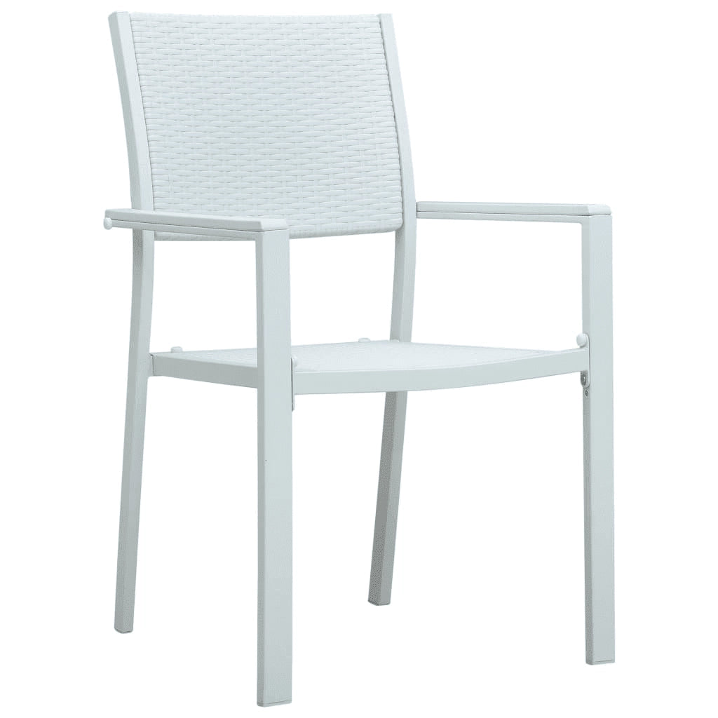 Set Mobili da Pranzo per Giardino 5 pz Bianco 3099258