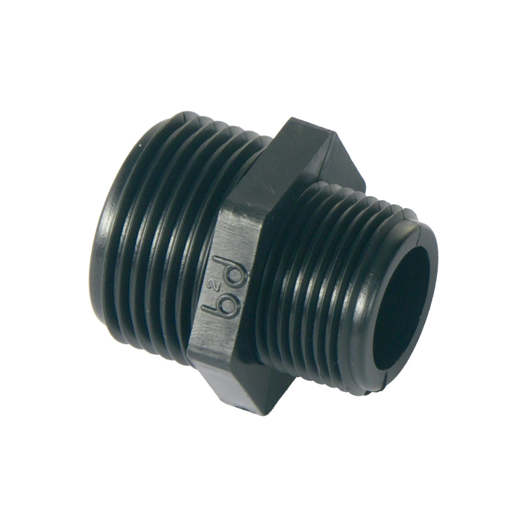 NIPPLES RIDOTTO IN PP NERO- 2x11/2- BUCCH- pezzi 1