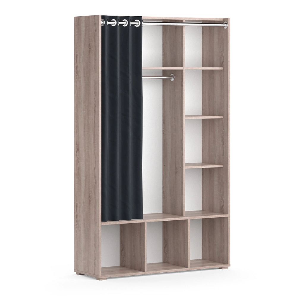 Vicco Armadio multifunzione Sonoma 38 x 178.1 cm con appendiabiti a tenda