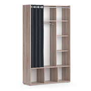 Vicco Armadio multifunzione Sonoma 38 x 178.1 cm con appendiabiti a tenda