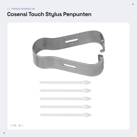 Punti di sostituzione per stilografici - 5 pezzi - Adatti per Tab S6/S7/Note10 - Esperienza di scrittura precisa - Materiale ABS duraturo - Leggero e portatile - Stilo sostitutivo