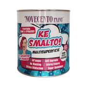Smalto all'Acqua Multisuperficie Lucido Interno Esterno Kesmalto Formato: 750 ml, Colore: Blu Profondo