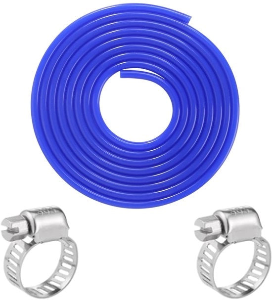 Serpentina di aspirazione in silicone 3 mm - Sostegno di aspirazione - Sostegno elastico - Lunghezza 5 metri - Resistente al calore e alla corrosione