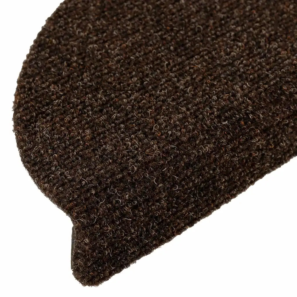 Tappetini per scale autoadesivi 30 pz | Gradini per Scale 56x17x3 cm marrone semicircolari