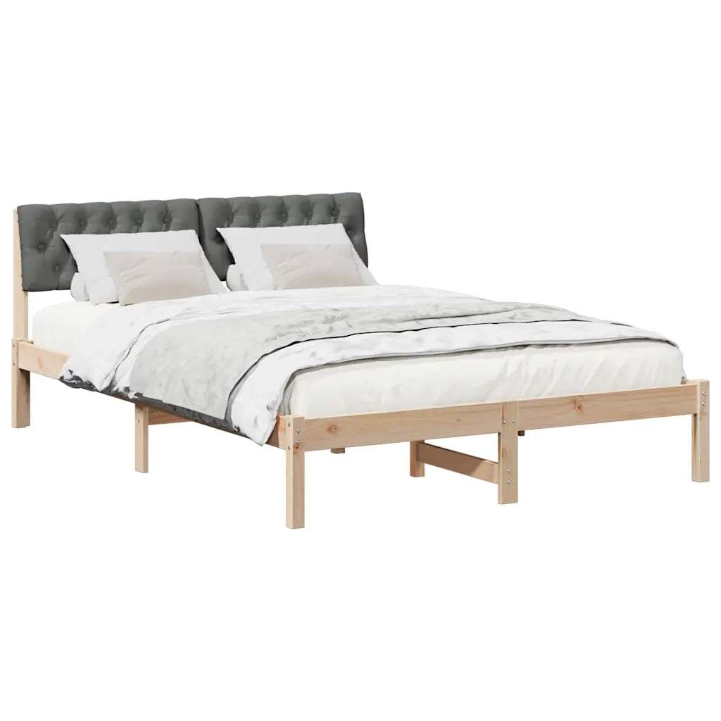 Letto matrimoniale | Letto per adulti | Struttura del Letto marrone e grigio scuro 160 x 200 cm