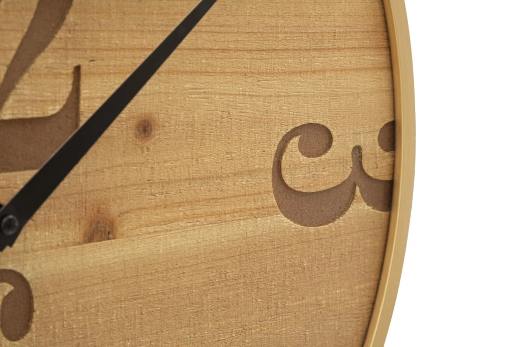 Orologio da Parete Ø50 cm Fuji in Ferro e MDF