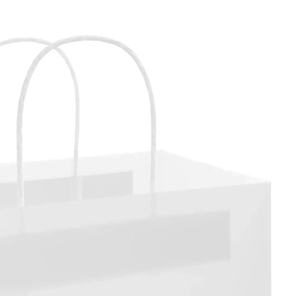 Sacchetti di Carta 50 pz con Manici Bianchi 26x12x35 cm 4101604