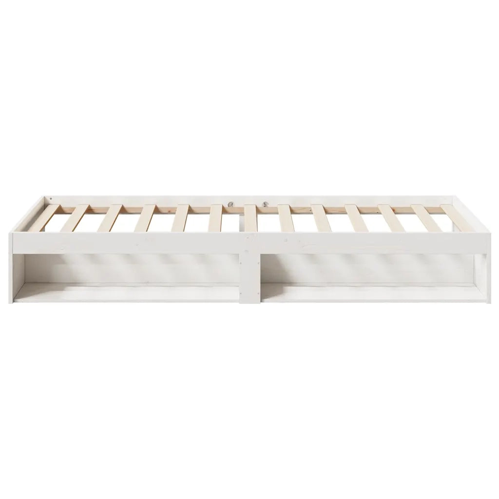 Dormeuse senza Materasso Bianco 100x200 cm Legno Massello Pino