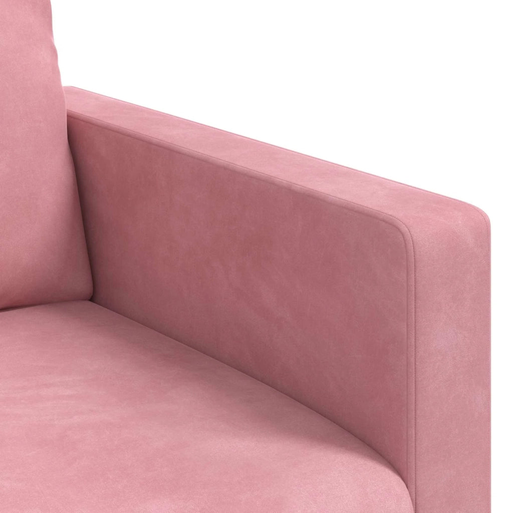 Divano 2 pcs Rosa 198 x 78 x 80 cm Velluto