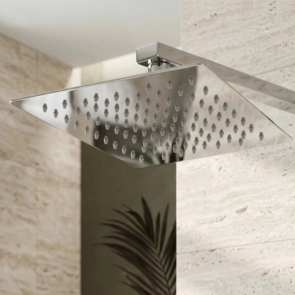 Soffione Doccia Quadrato Rea Js-p015 25cm Chrome