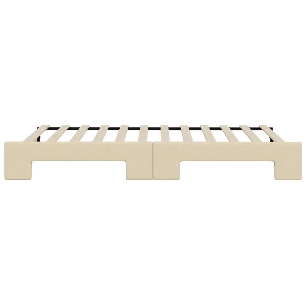 Divano Letto con Letto Estraibile-Sofa Letto-Daybed Crema 90x200 cm in Tessuto 181436