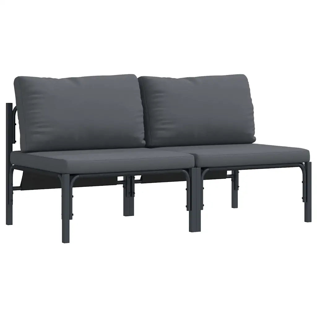 Mobili da Esterno 2 Pezzo Antracite 80 x 80 x 71 cm Acciaio 42009988