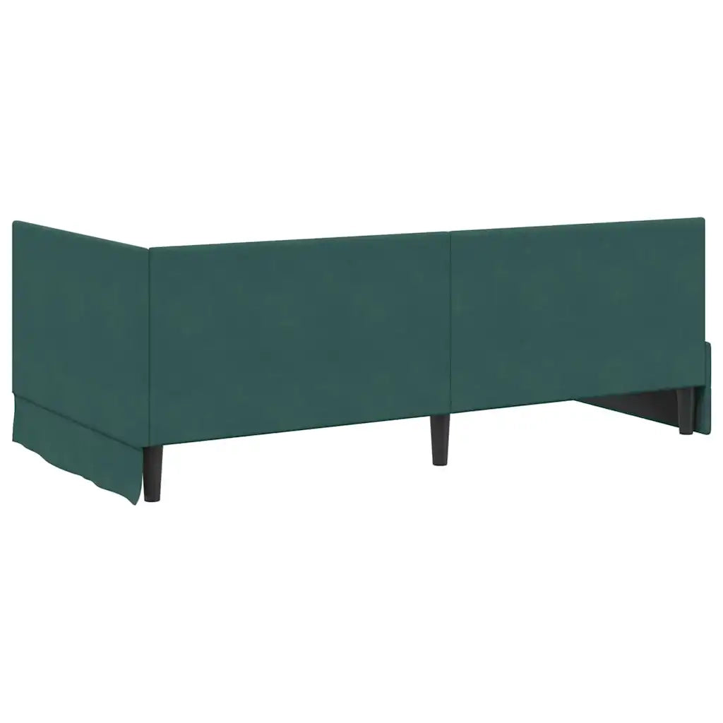 Struttura Letto Angolare con Materasso 2 pcs Verde Velluto 3393930