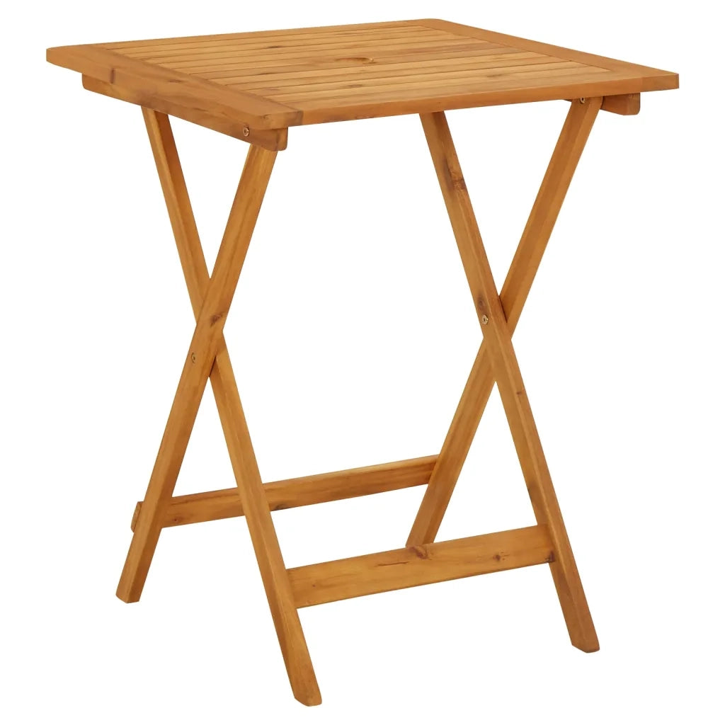 Set da Bistrot 3pz | Set Salotto da Giardino Nero in Polipropilene e Legno Massello