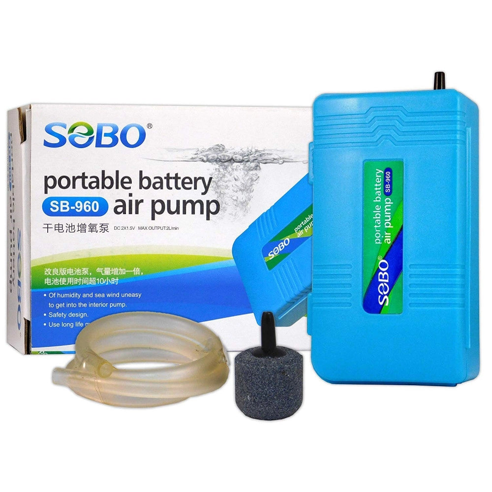 Trade Shop - Aeratore A Batterie Per Acquario Aria Ossigenatore Air Pump Portatile Dn-960 -