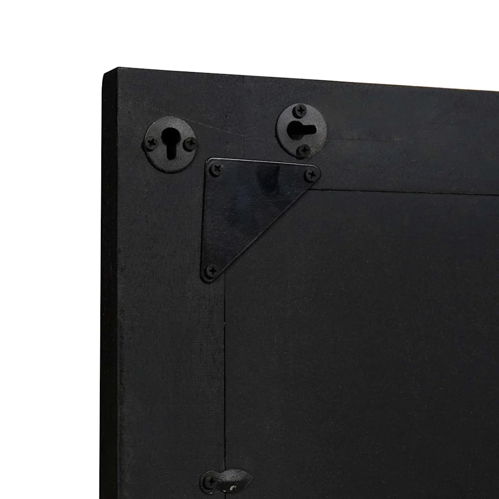 Specchio da Bagno | Specchio decorativo con specchio Nero e Argento 70 x 50 x 2,5 cm