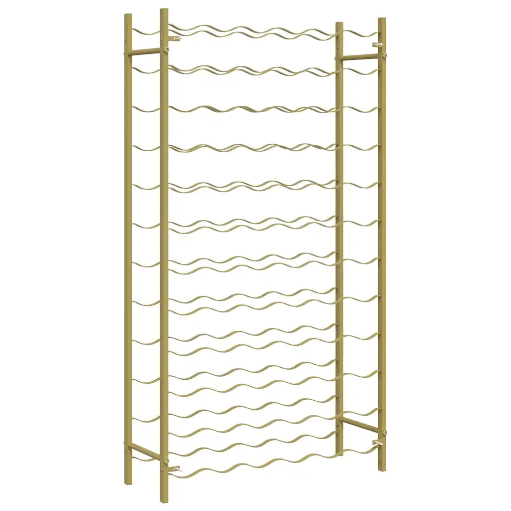 Portabottiglie per 72 Bottiglie Metallo Oro 340913