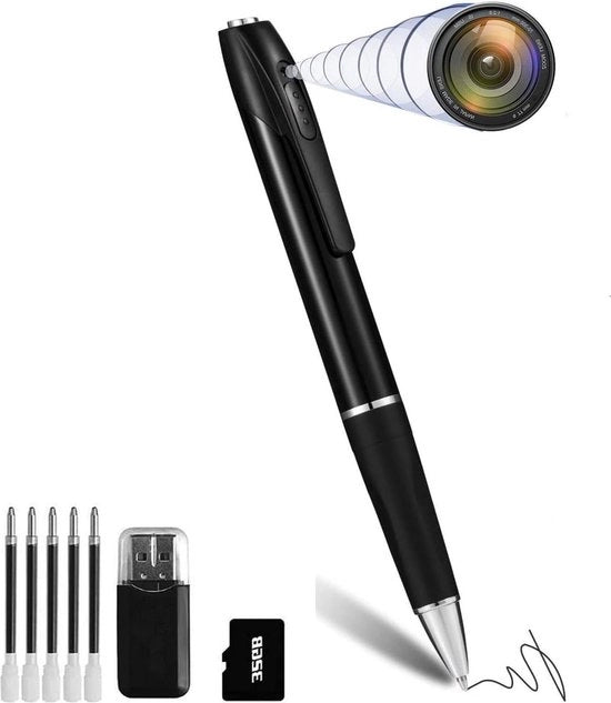 Cassa Segreta Mini 32 GB 1080 p, 5 Inchiostri, Camera di Sorveglianza Portatile, Piccola Camera di Sorveglianza da Tasca per Ufficio e Riunioni