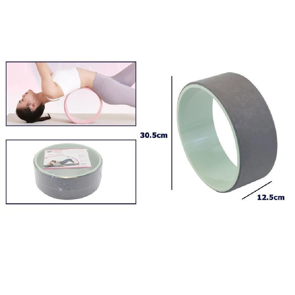 Trade Shop - Ruota Cerchio Per Stretching Sostegno Yoga Backbends Ponte Pose Danza Ginnastica -