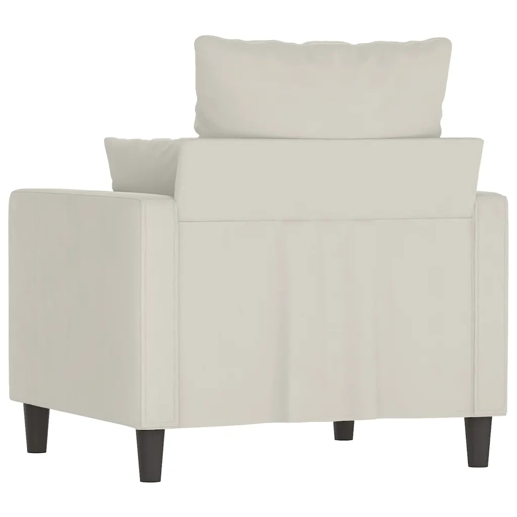 Poltrona Crema 60 cm Velluto 359291