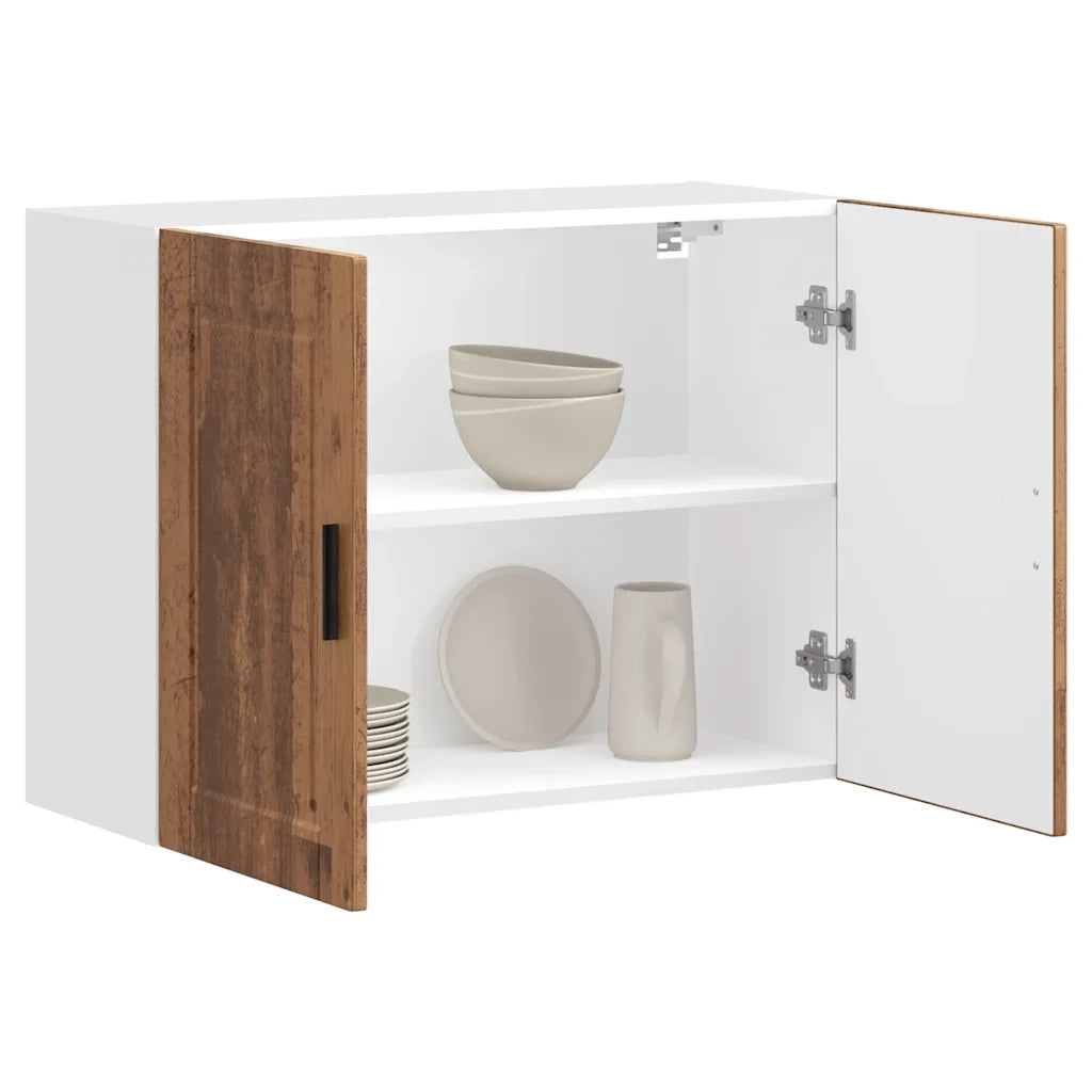Pensile da Cucina-Mobile Cucina da Parete Porto Legno Vecchio in Legno Multistrato 926383