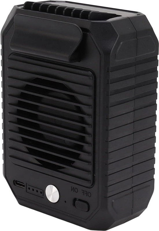 Ventilatore Handsfree Portatile 10000 mAh con 3 Velocità - Clip USB Trasportabile per Vento Personale per Pesca - Giardinaggio - Arrampicata.