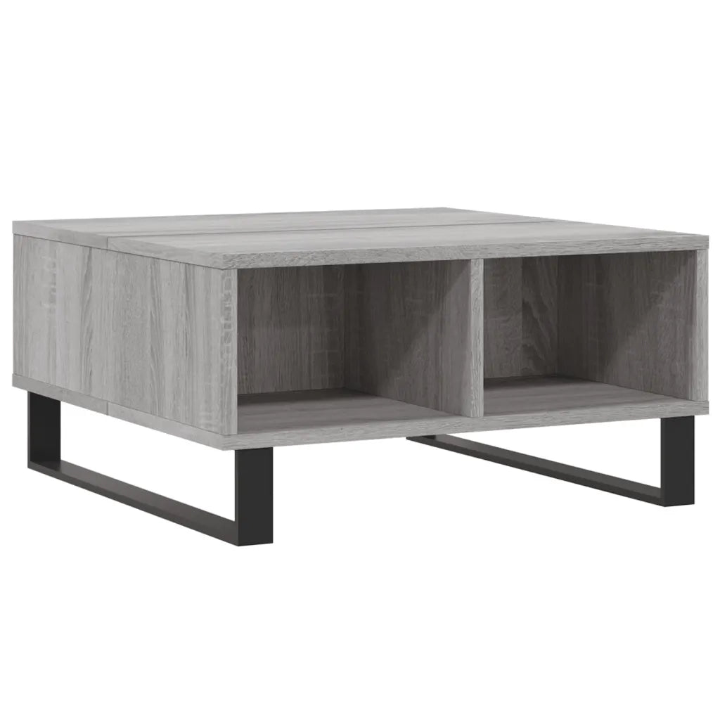 Tavolino da Salotto-Tavolino da soggiorno-Tavolo Grigio Sonoma 60x60x30 cm Legno Multistrato