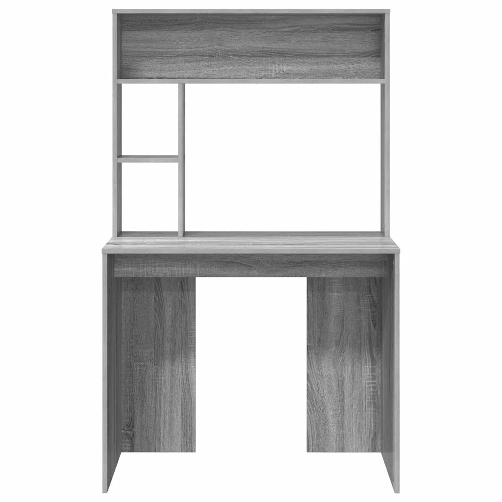 Scrivania | Tavolo da Ufficio Grigio Sonoma 91 x 50 x 149 cm Legno multistrato