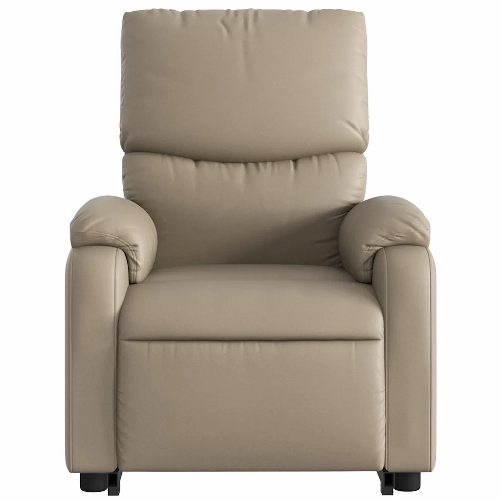Poltrona Alzapersona Reclinante Elettrica Cappuccino Similpelle 3204906