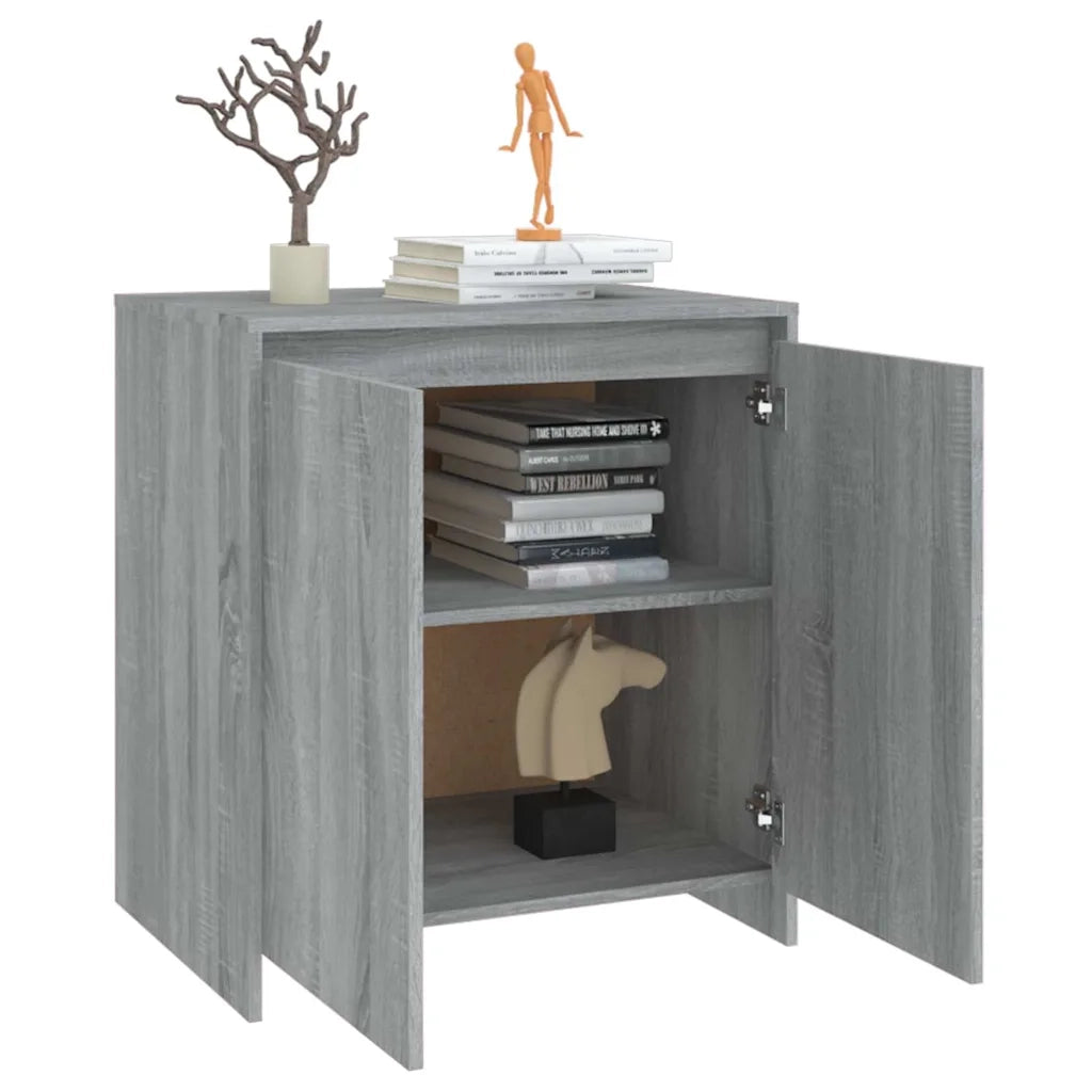 Credenza | Madia | Buffet da pranzo | Armadio da pranzo Grigio Sonoma 70x41x75 cm in Legno Multistrato