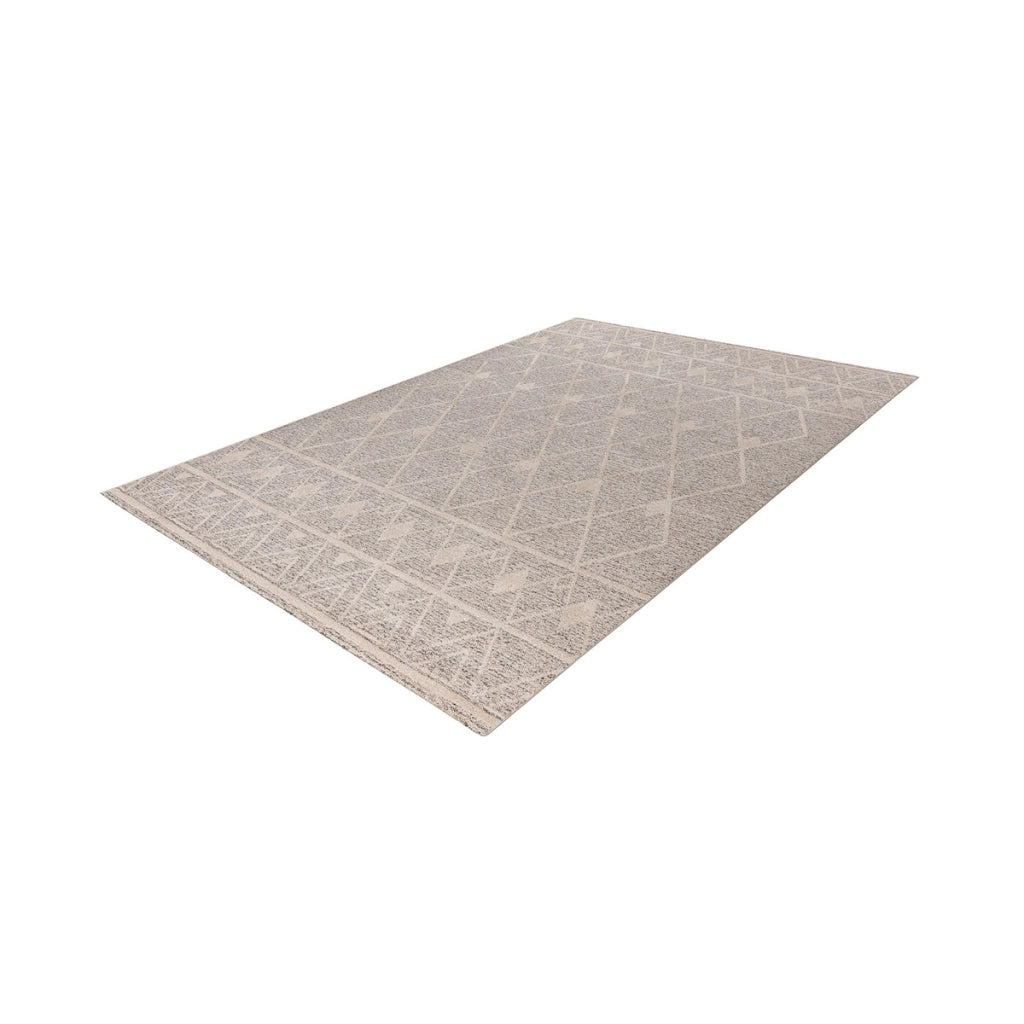 Tappeto moderno Rhombus beige e marrone 80x150 cm