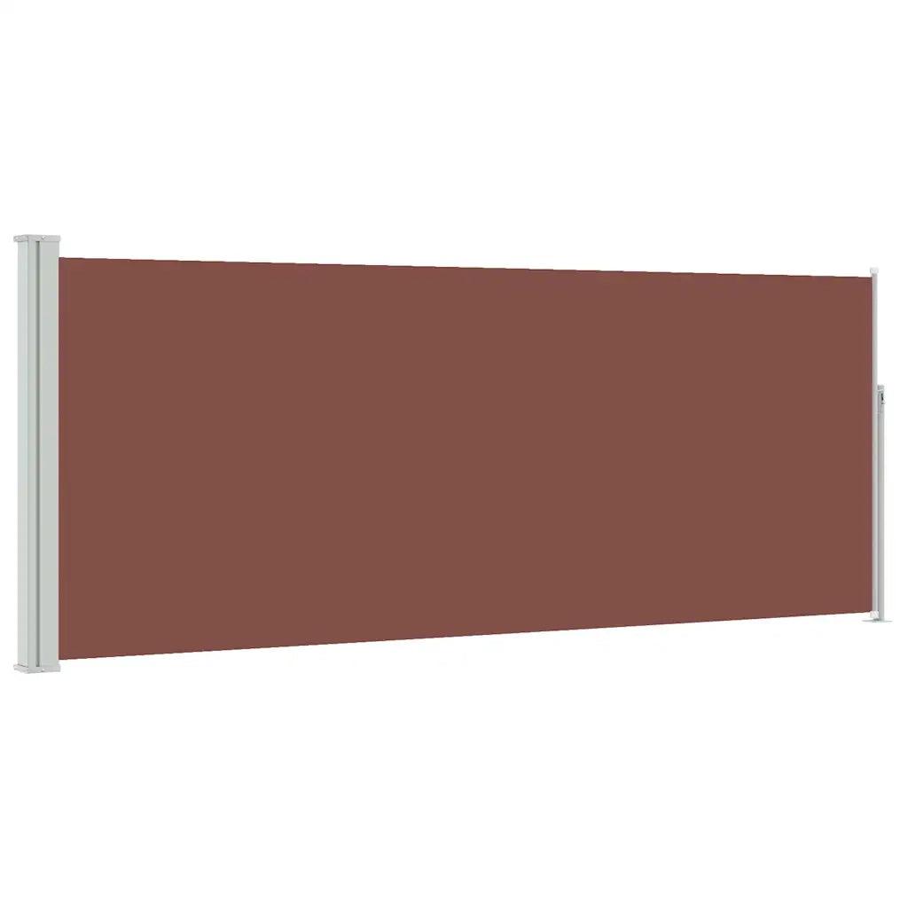 Tenda da Sole Laterale Retrattile 117x314 cm Marrone 45364
