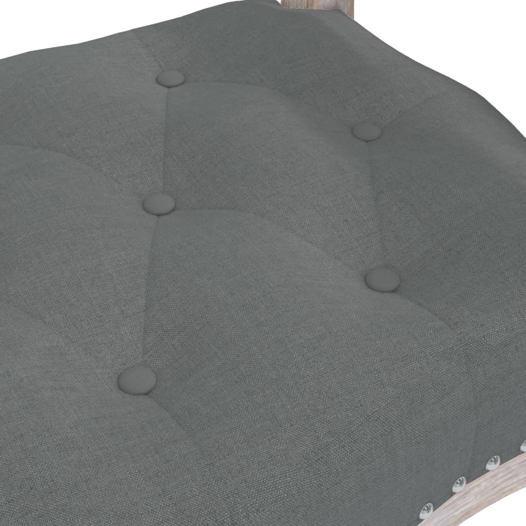 Panca 110 x 45 x 60 cm tessuto grigio scuro 02_0010658