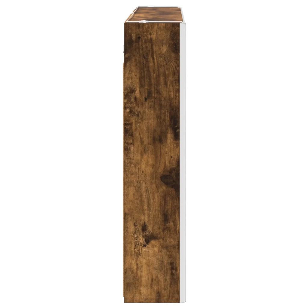 Mobiletto per specchio da bagno Rovere fumé 889275