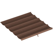 Tetto di ricambio per pergola 3x3m ¨C Xylo ¨C Poliestere impermeabile 250x255cm marrone