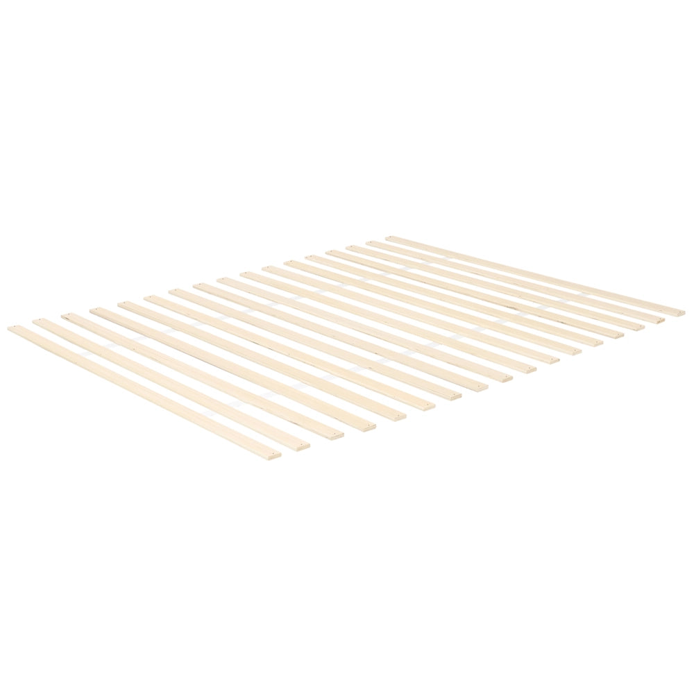 Letto in legno impiallacciato in rovere chiaro MDF impiallacciato in rovere 140 x 200 cm classic con base letto