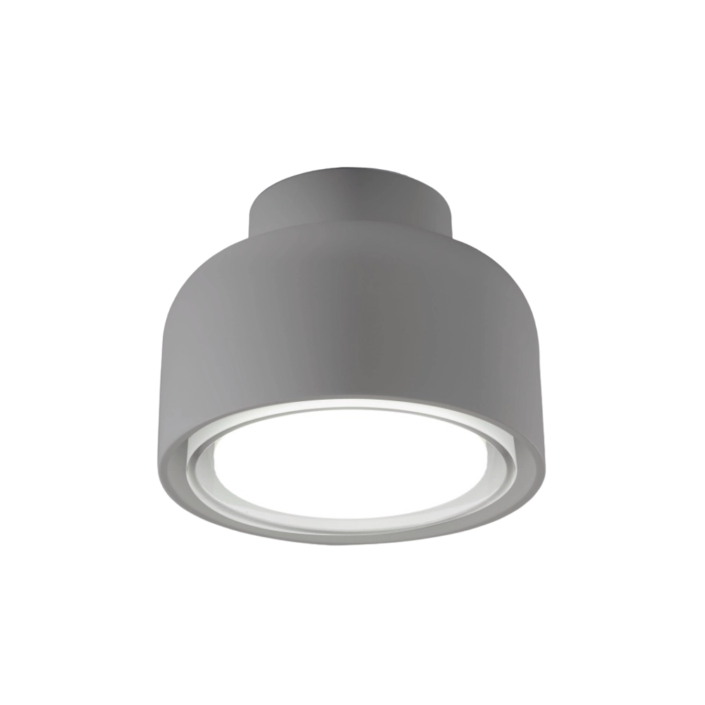 Plafoniera BOTTONE moderna in alluminio Titanio 1xGX53