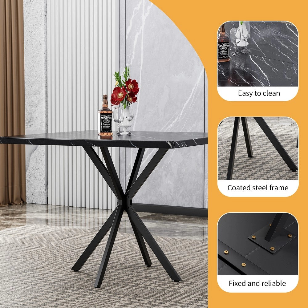 Tavolo da Pranzo Quadrato per 4-6 Persone ¨C Xylo ¨C Moderno, Salotto, Cucina